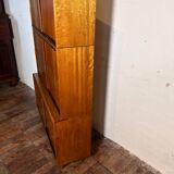 Mid century retro vintage teak stacking bookcase