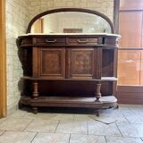 Vintage wooden furniture in marquetry style