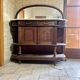 Vintage wooden furniture in marquetry style