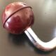 Small patère with ball hook and chrome metal frame