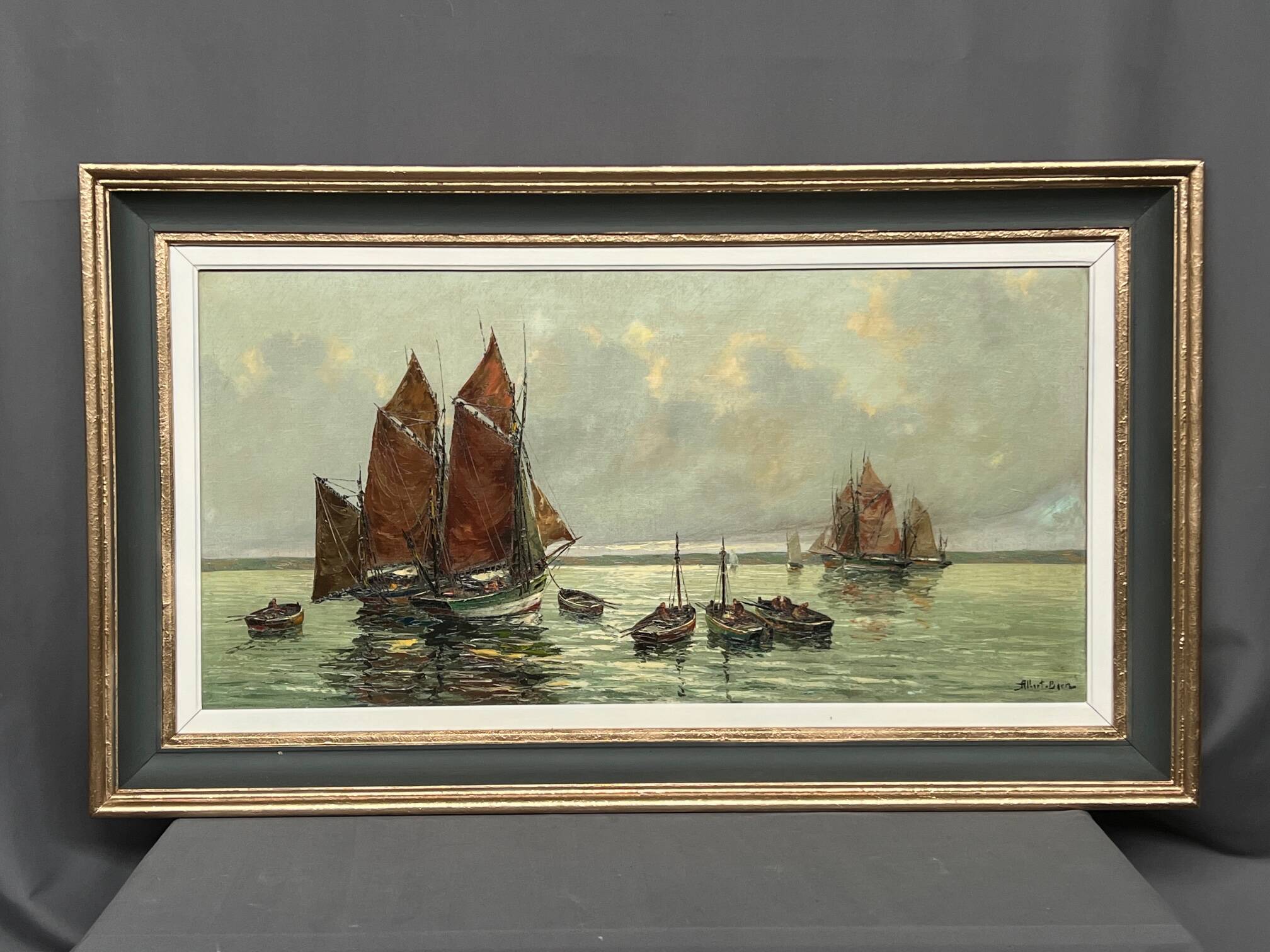 Albert Bern (1898-1968) "Seascape". Impressionism.