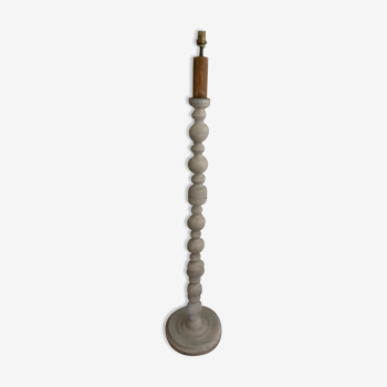 Bleached patinated floor lamp