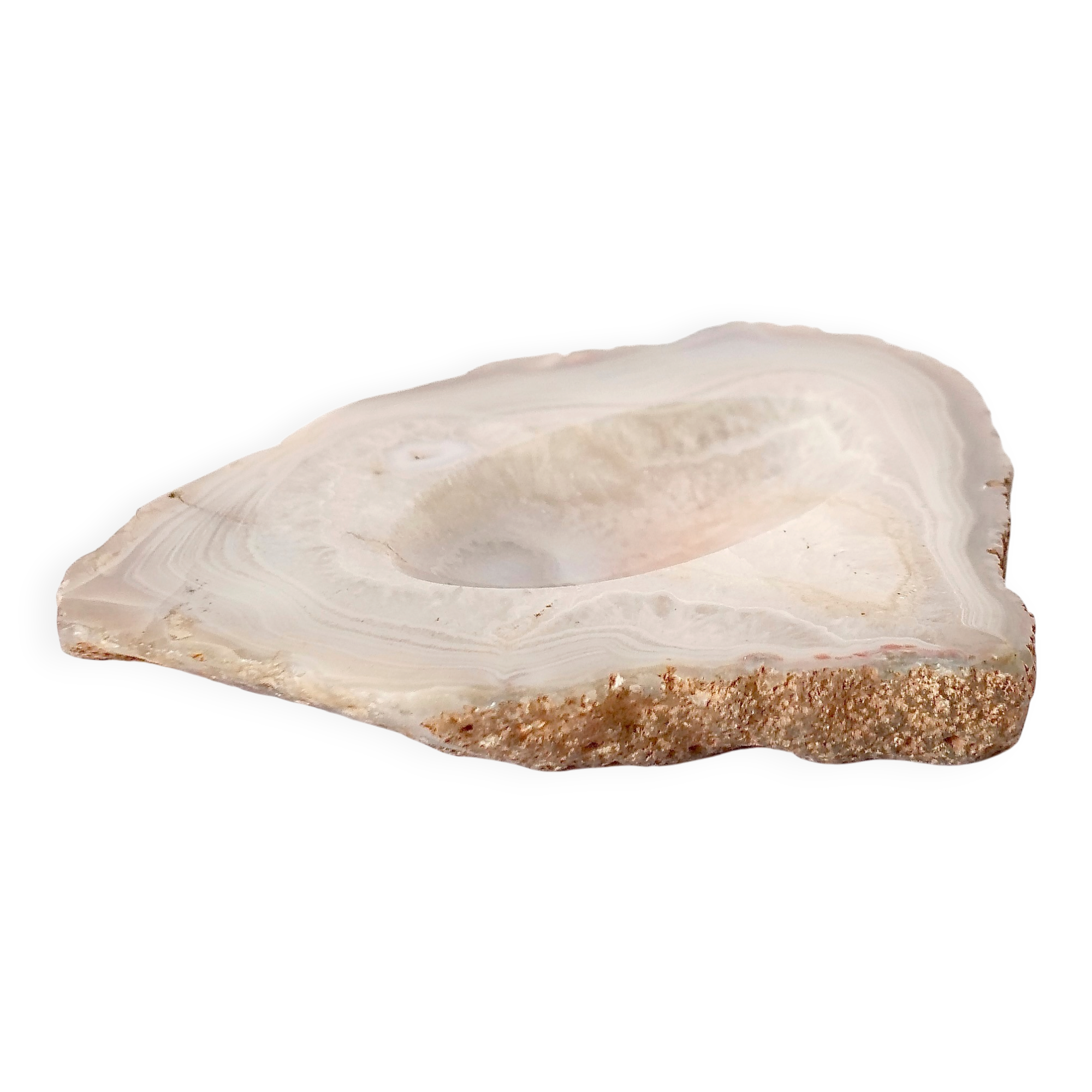 delicate attention bowl made of natural Agate stone Italy 1960