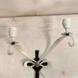 Pair of 1940 wall lights attributed to René Drouet