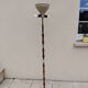 Lampadaire vintage marbre tissu année 50