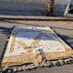 Handwoven Berber rug from Ouad Zem in pure wool, size 1.5/2.5 m.