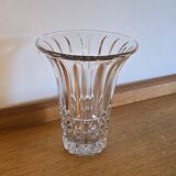 Vase en verre moulé 1950 Art Déco