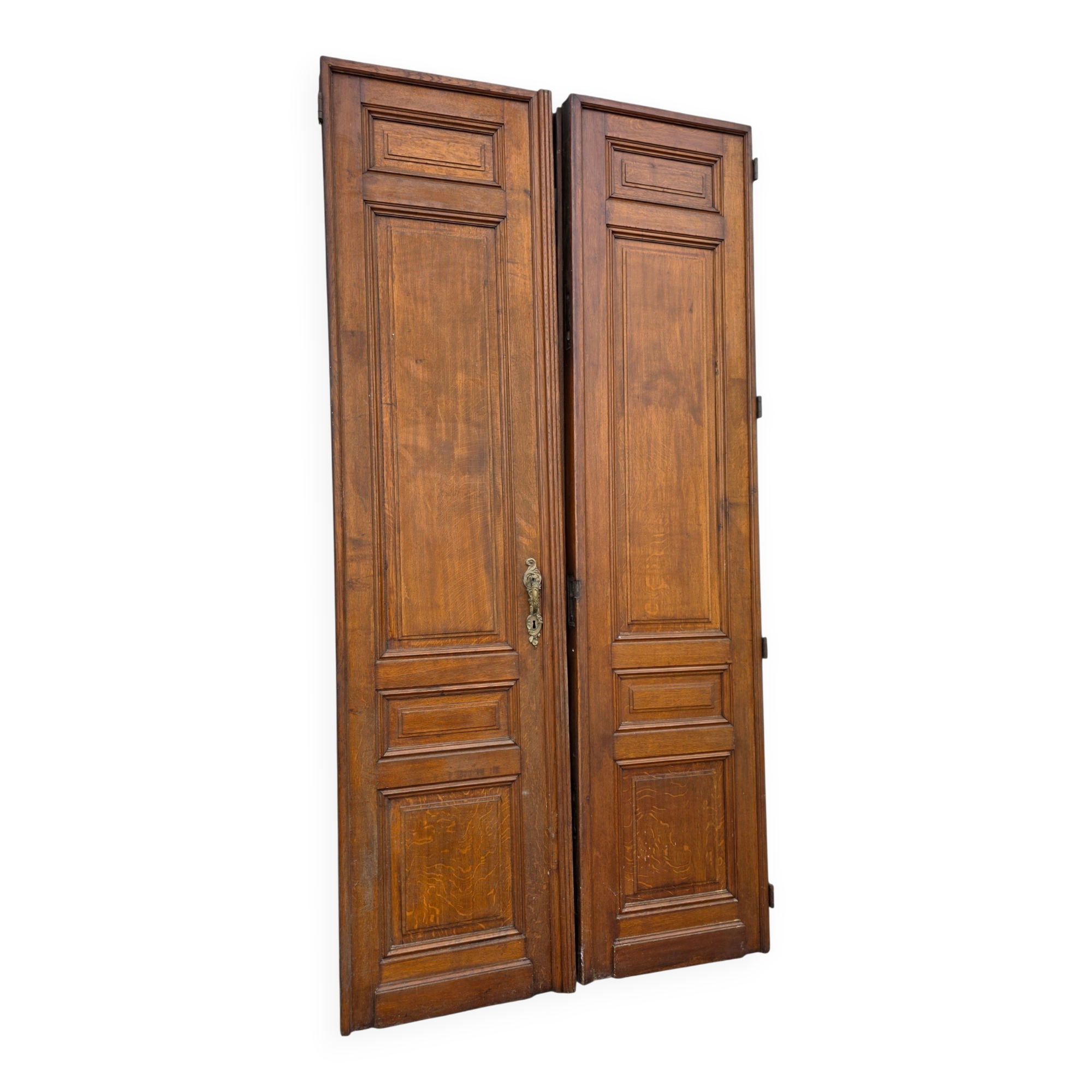 Paire de portes de séparation anciennes