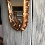 Miroir rocaille bois doré, XIXeme