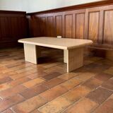 Travertine coffee table