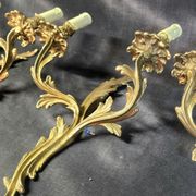 Set of 4 wall sconces in gilded bronze – Louis XV style – 20th century
