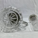 Crystal and silver-plated jug