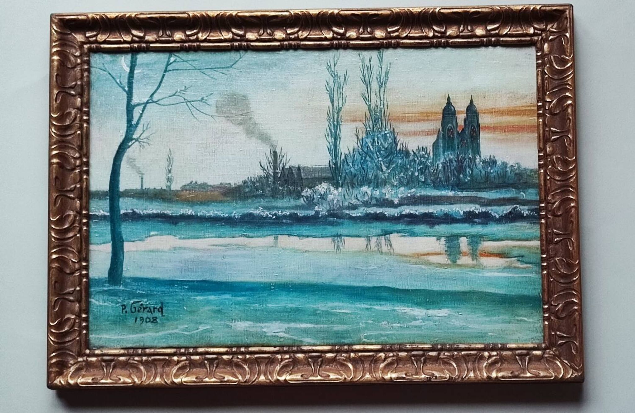 Peinture à l'huile de P. Gérard