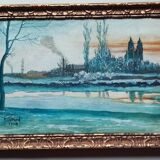 Peinture à l'huile de P. Gérard