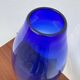 Large vintage cobalt blue blown glass vase