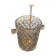 Ice bucket and its vintage 1950 gold metal spoon