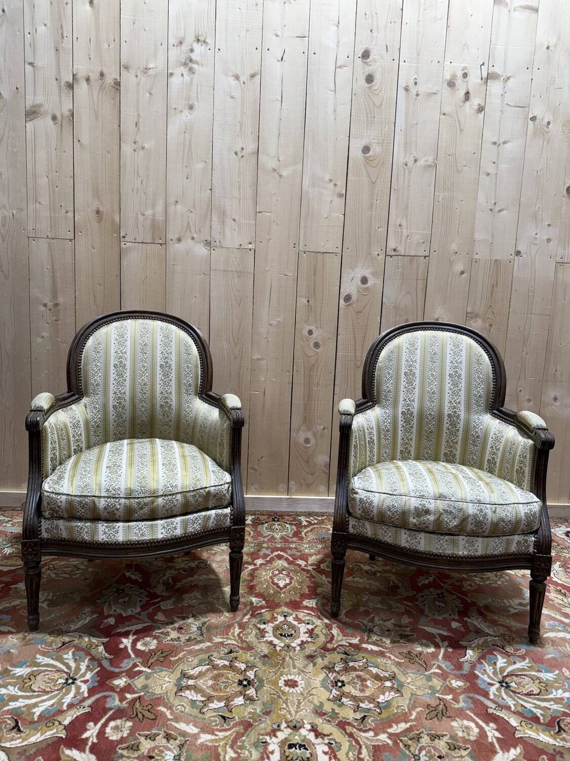 Pair of armchairs - Louis XVI style bergères