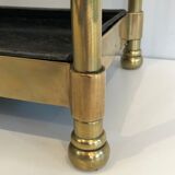 Rectangular umbrella holder in brass and cast iron. french work. around 1900