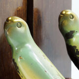 Paire de serre-livres en bronze peints -1930