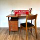 Bureau et chaise en bois