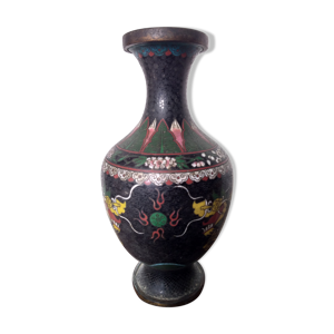 vase en laiton asiatique