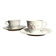 Tasses à thé en porcelaine de Limoges