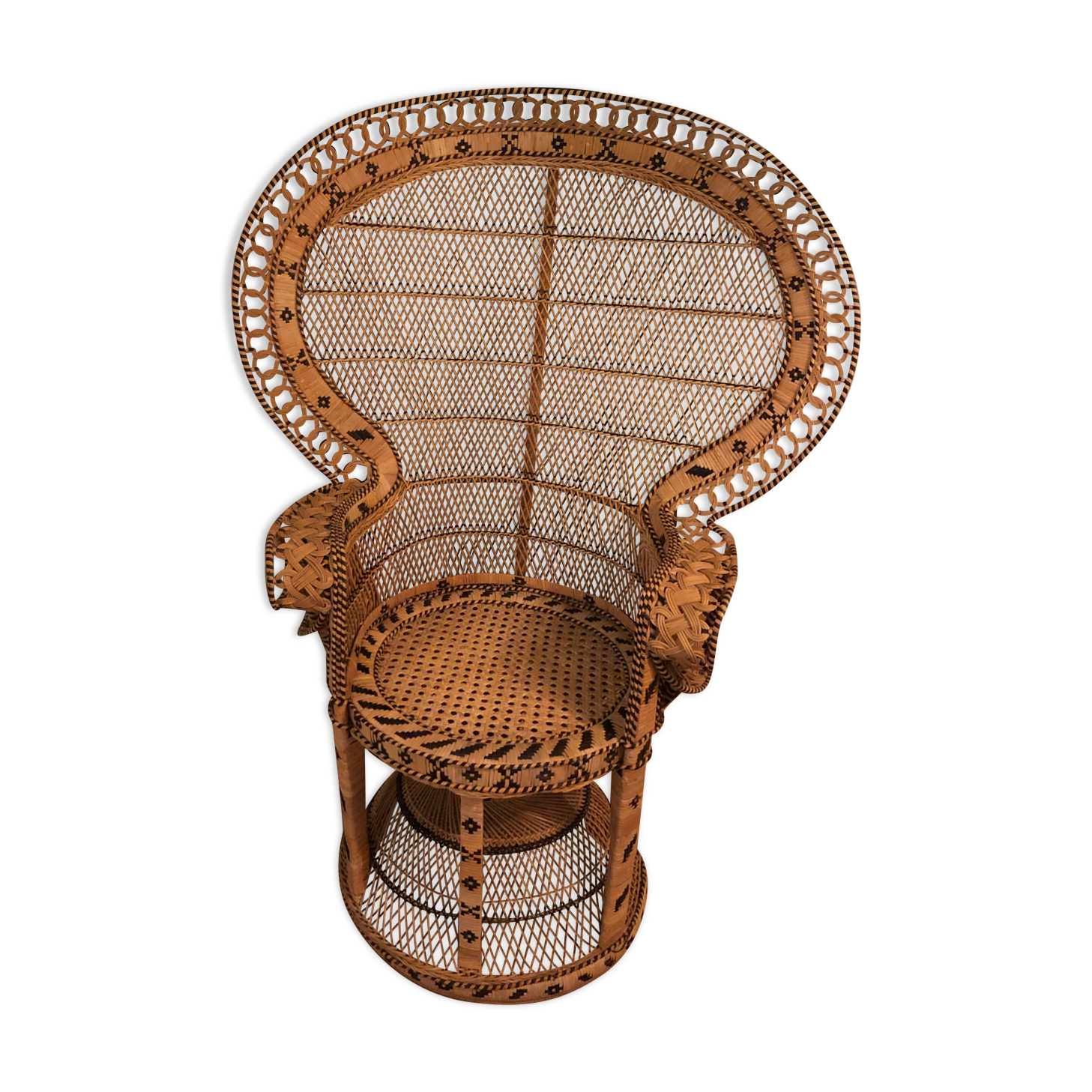 Armchair Emmanuelle vintage rattan