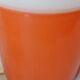 Set de 3 suspensions en opaline orange vintage