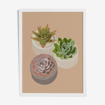 Illustration "Succulent Trio" by Noums Atelier