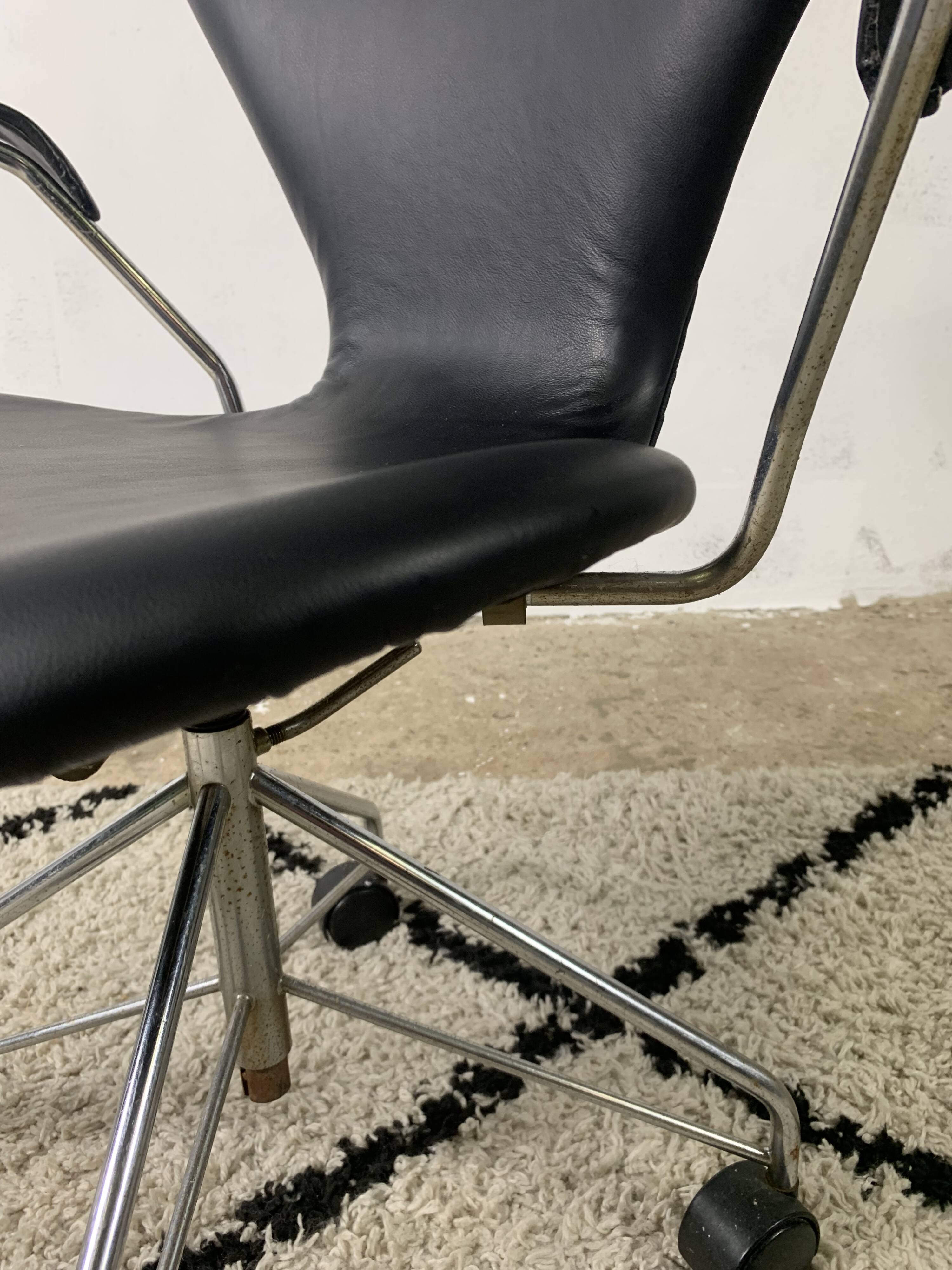 Seven Office Chair by Arne Jacobsen for Fritz Hansen, Denmark, 1960s