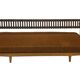 Mid-century daybed with removable backrest in oak 50's design