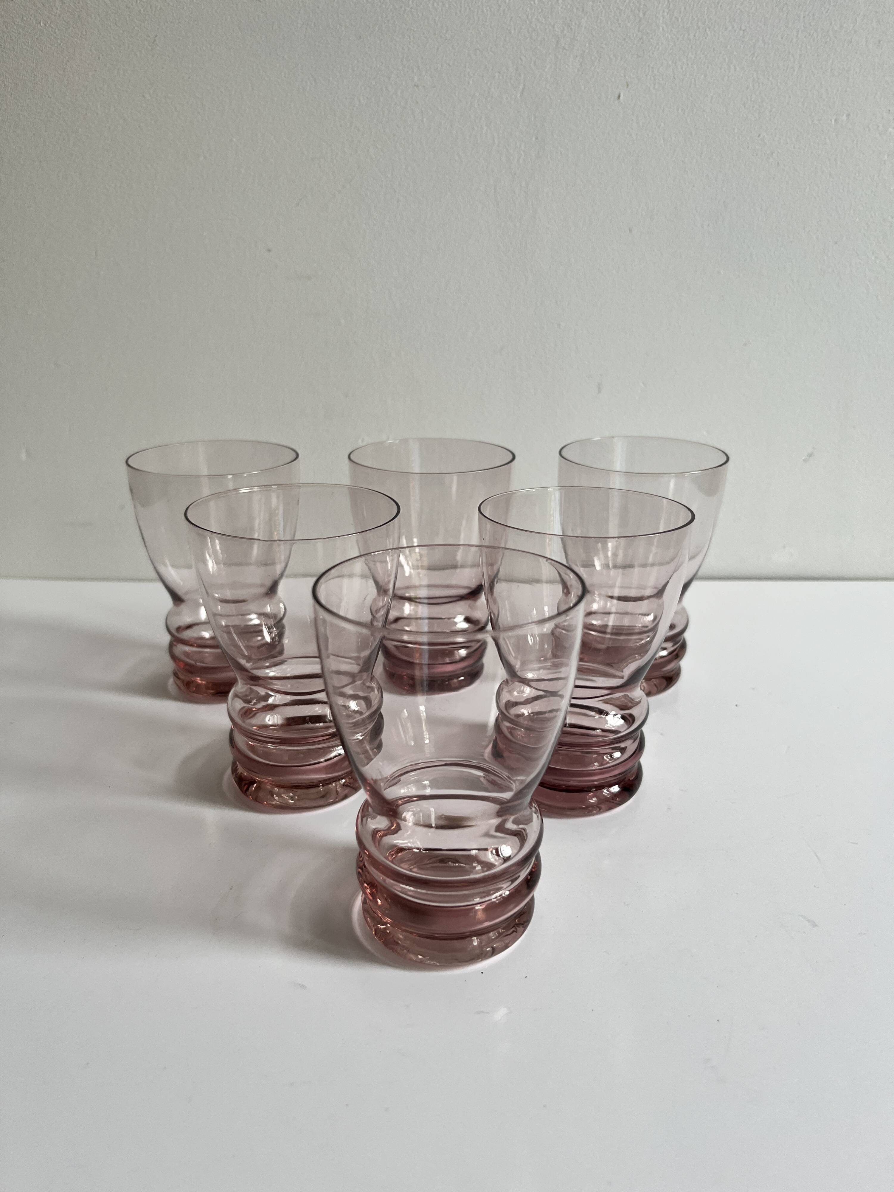 Art Deco purple glasses