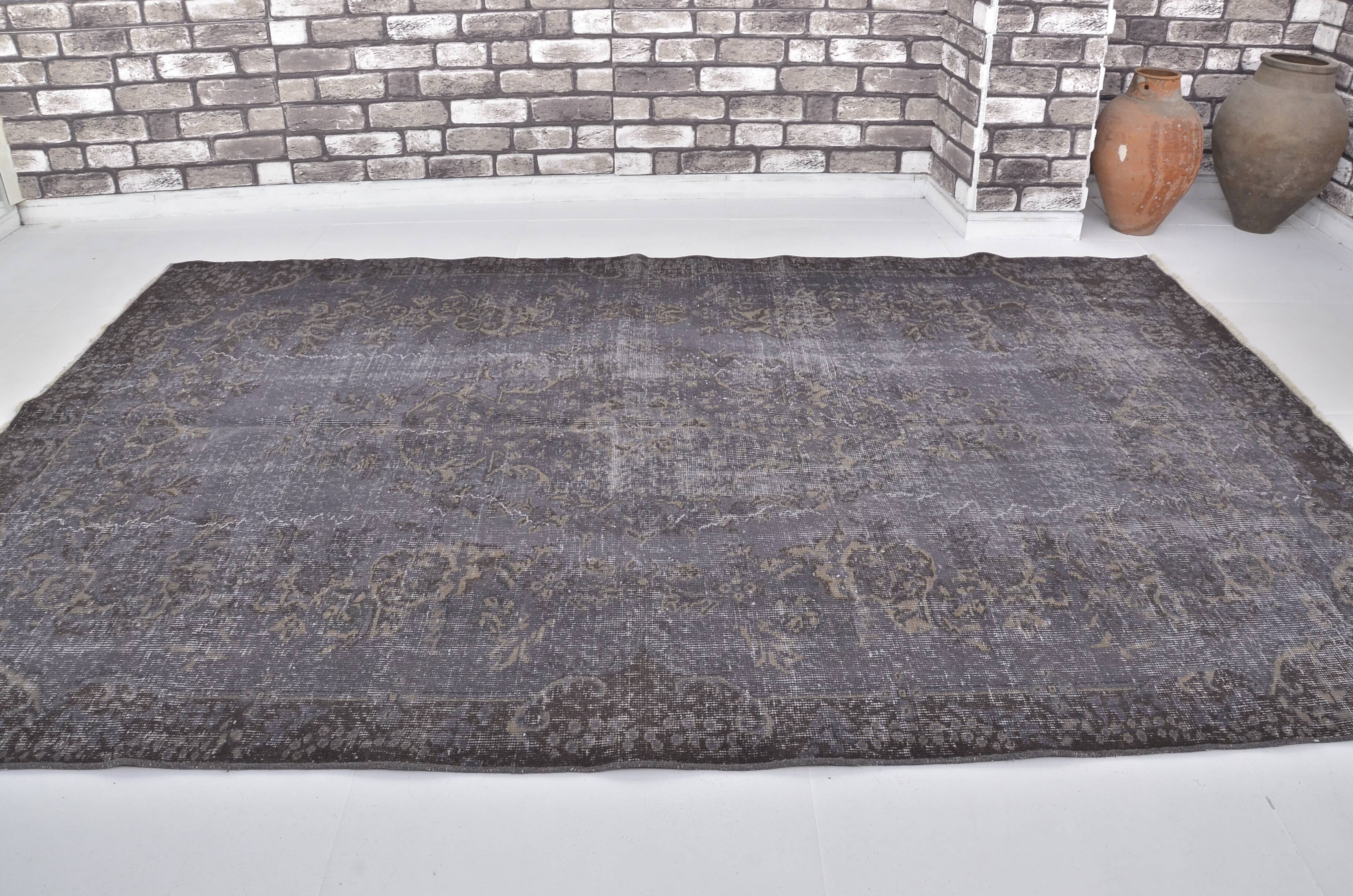 Vintage Turkish GRAY RUG SKU 1514