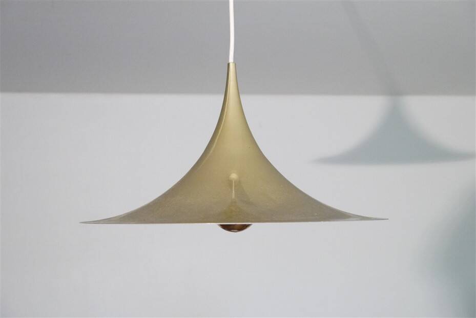 Semi pendulum pendant lamp by Thorup and Bonderup in brass