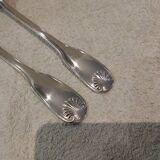 Silver plated stew spoon fork by Christofle Vendome