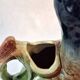 Zoomorphic pitcher barbotine Saint Clément Mallard Duck A028