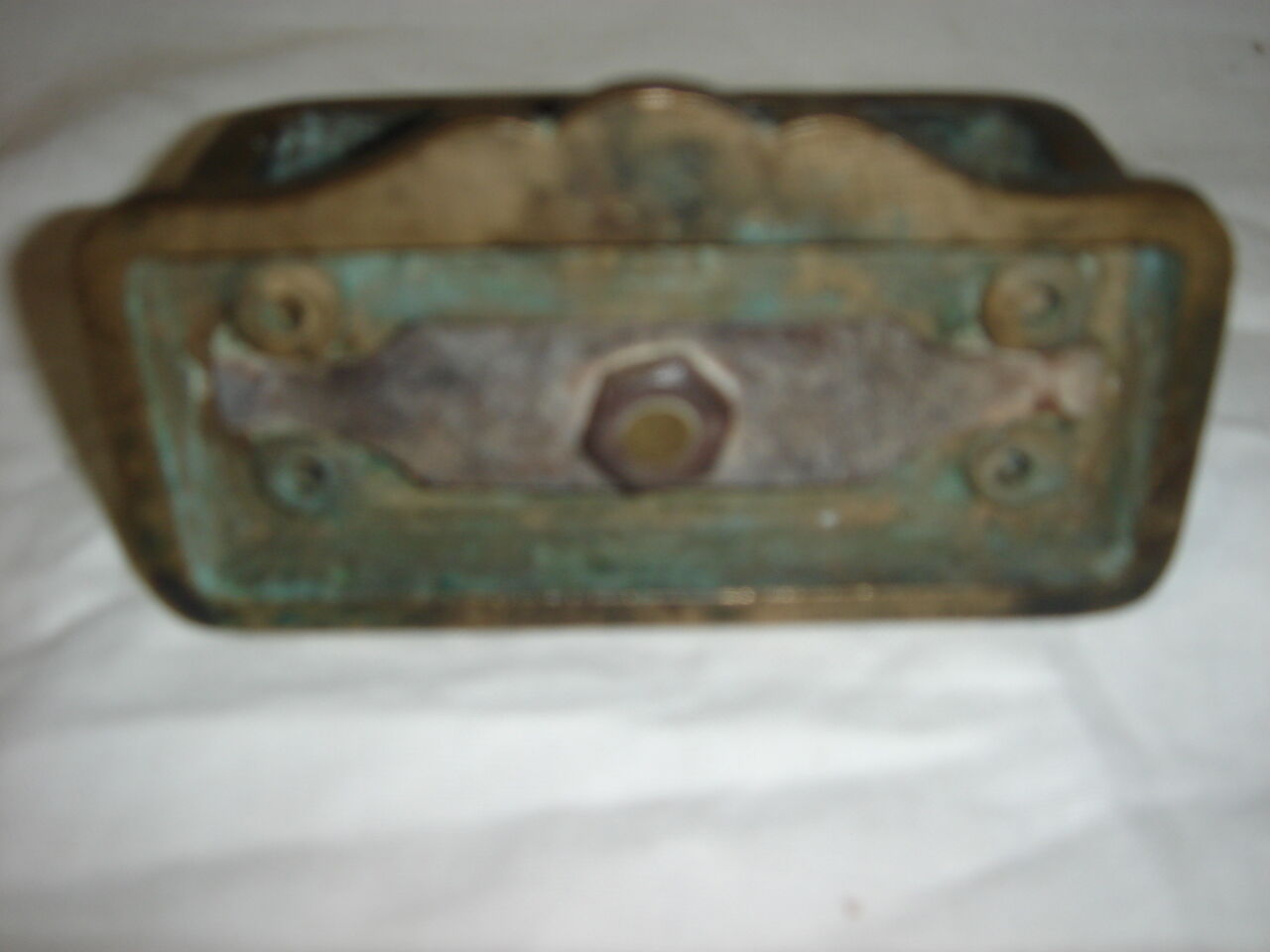 Brass train ashtray