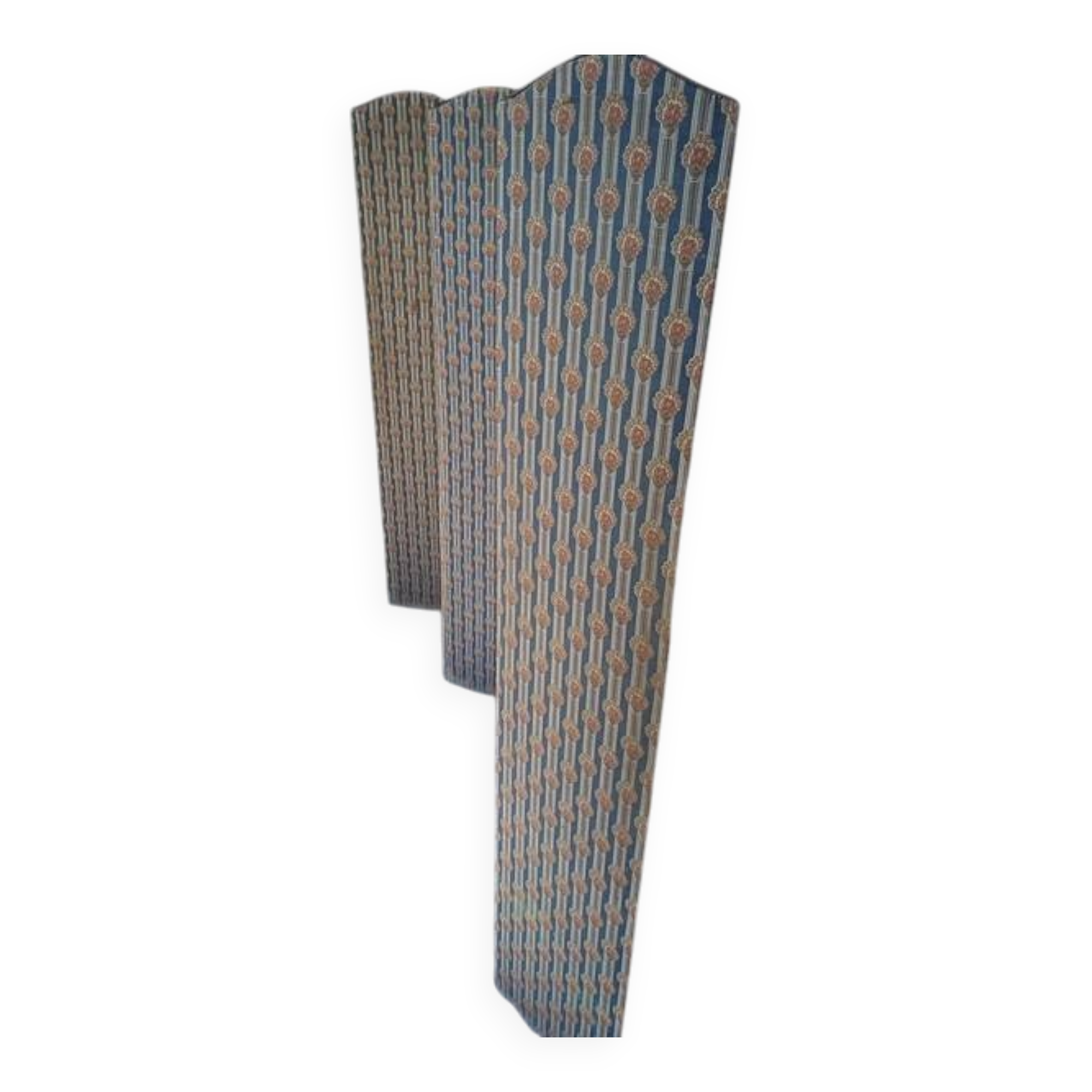 7-leaf fabric screen, early 20th century