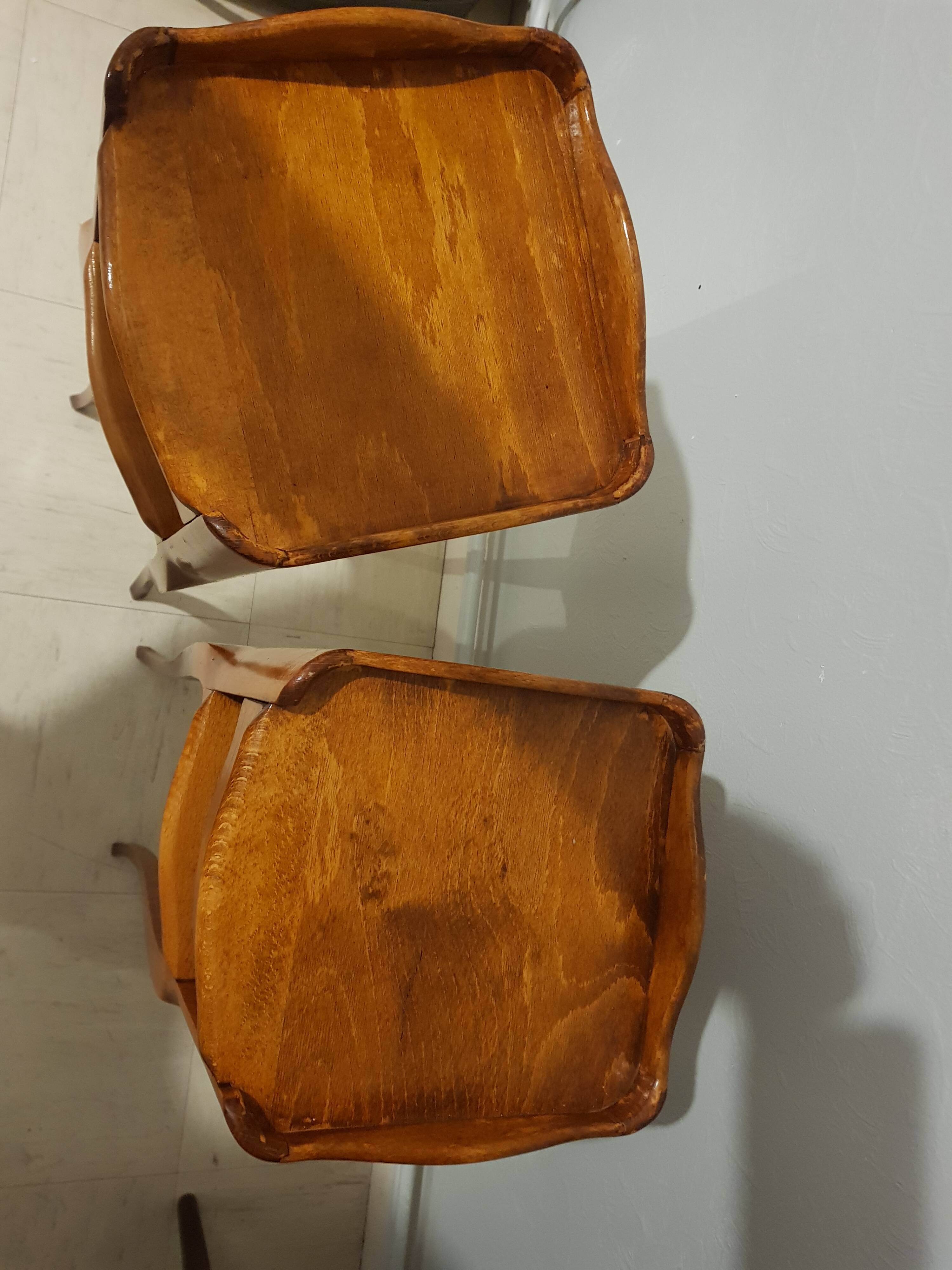 Pair of narrow bedsides Louis XV style