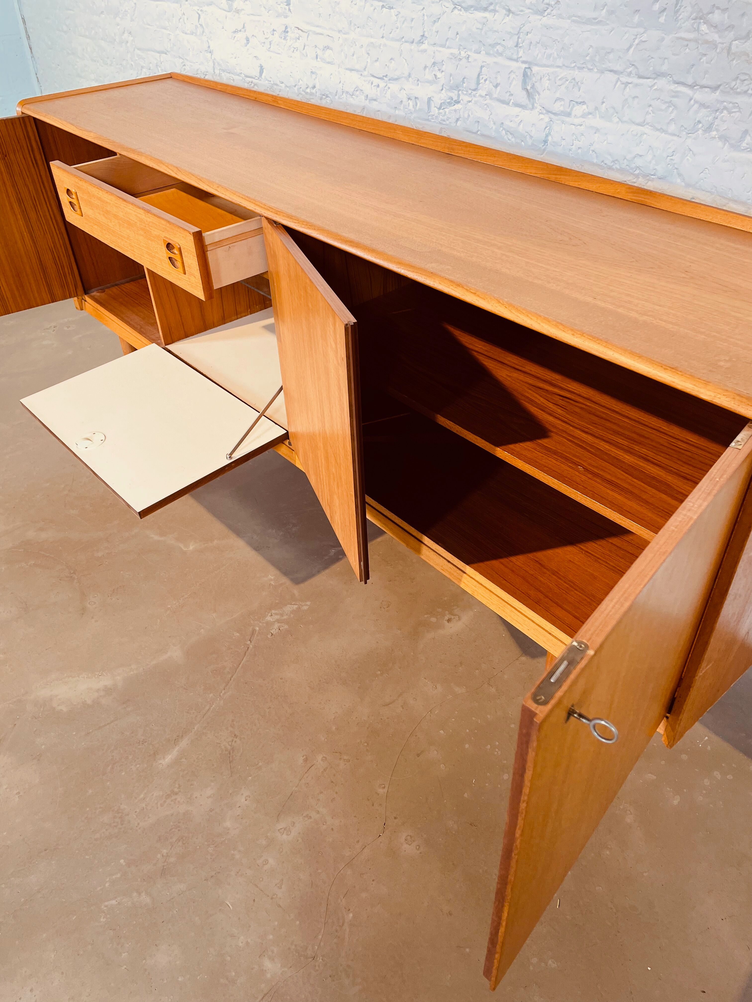 Blond teak sideboard, Germany 1960's