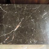 Table low neo - classical marble gold metal legs on the top. 1970