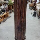 Large 18th century wooden column floor lamp