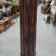 Large 18th century wooden column floor lamp