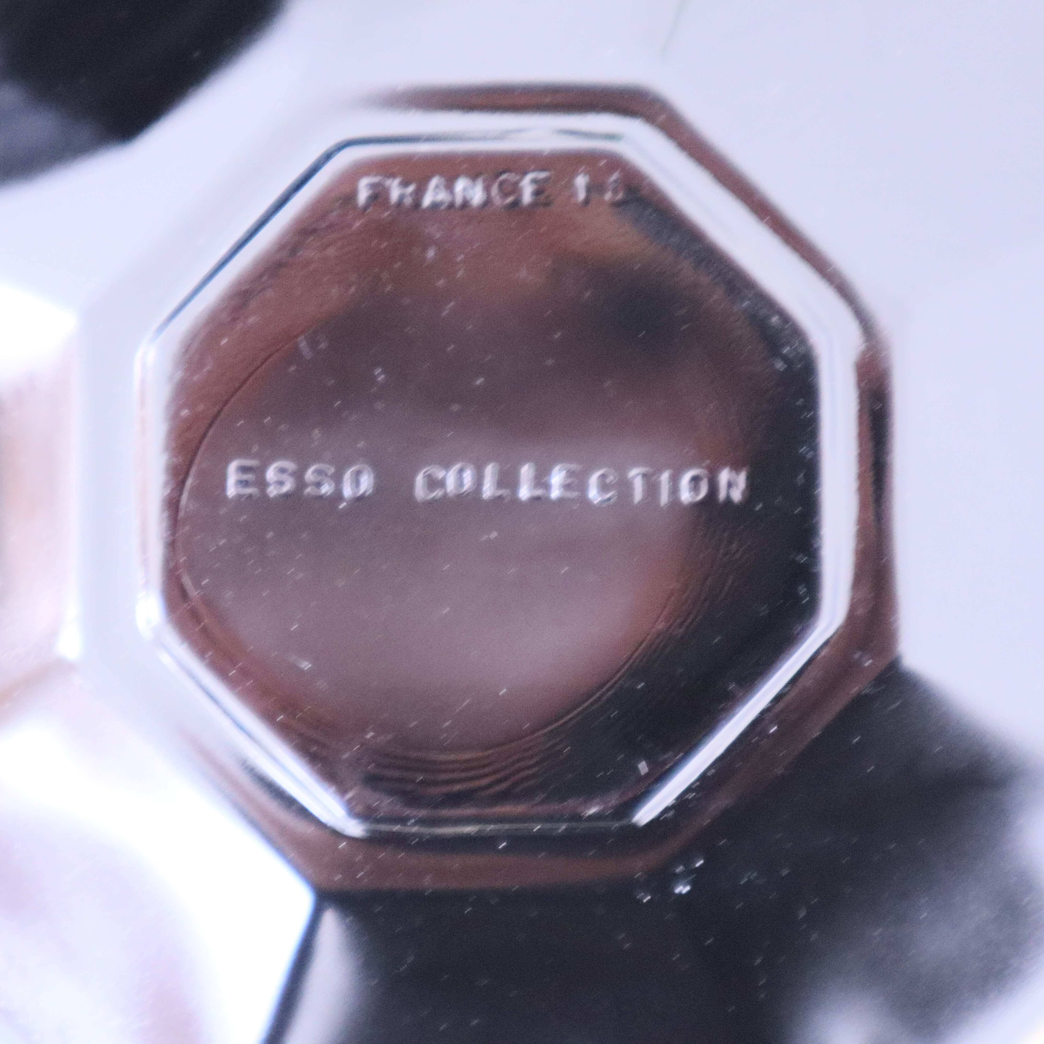 6 "Octime" black Arcoroc saucers