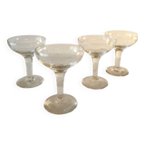 4 Coupes à Champagne ancienne