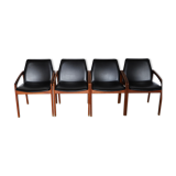 Suite of four armchairs