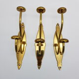 Lot of 3 golden brass crochet pads