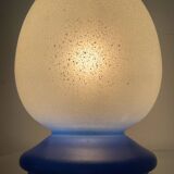 80s glass paste egg lamp