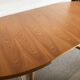 Baumann vintage 1970 oval table, stamped NF