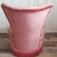 Fauteuil crapaud rose poudré